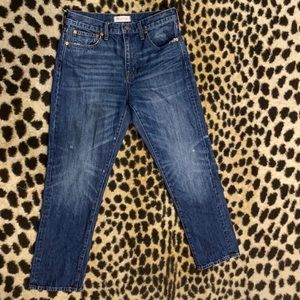 Madewell Straight Leg Crop Jeans